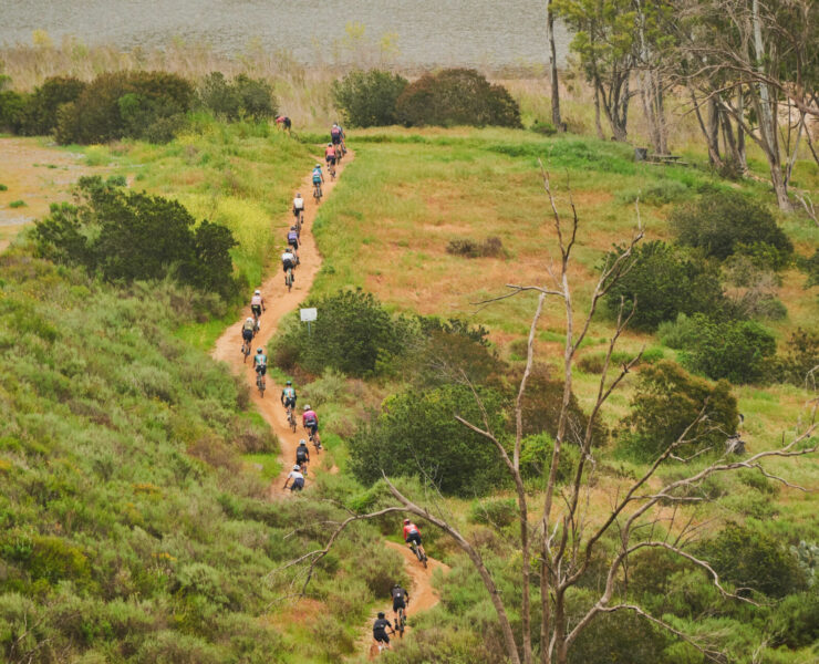 Riders on Trail in BWR CA