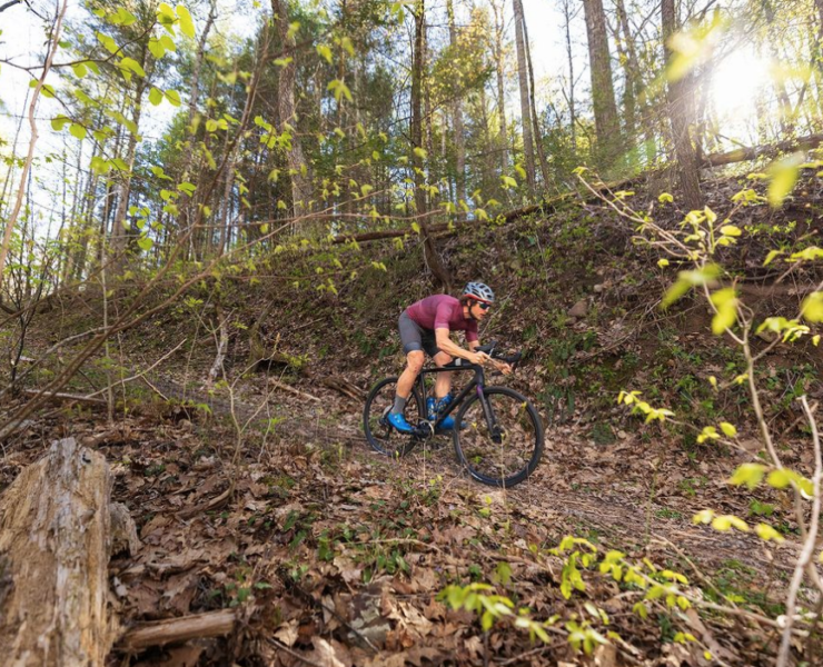 gravel cyclist at unPAved evet
