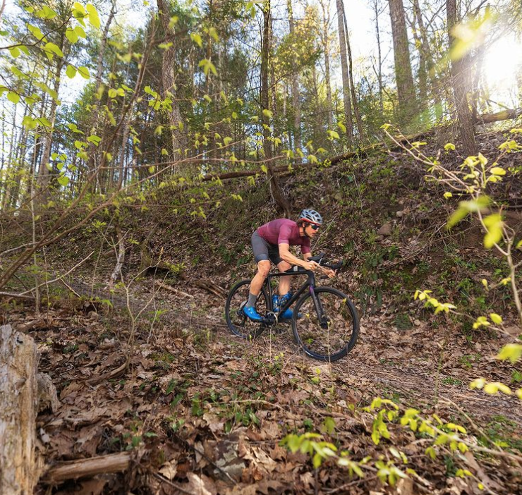 gravel cyclist at unPAved evet