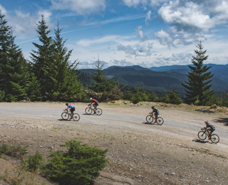 cyclists at oregon coast gravel epic
