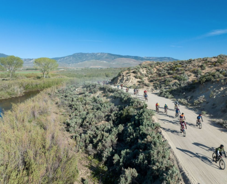 gravel cyclists at stetina's paydirt