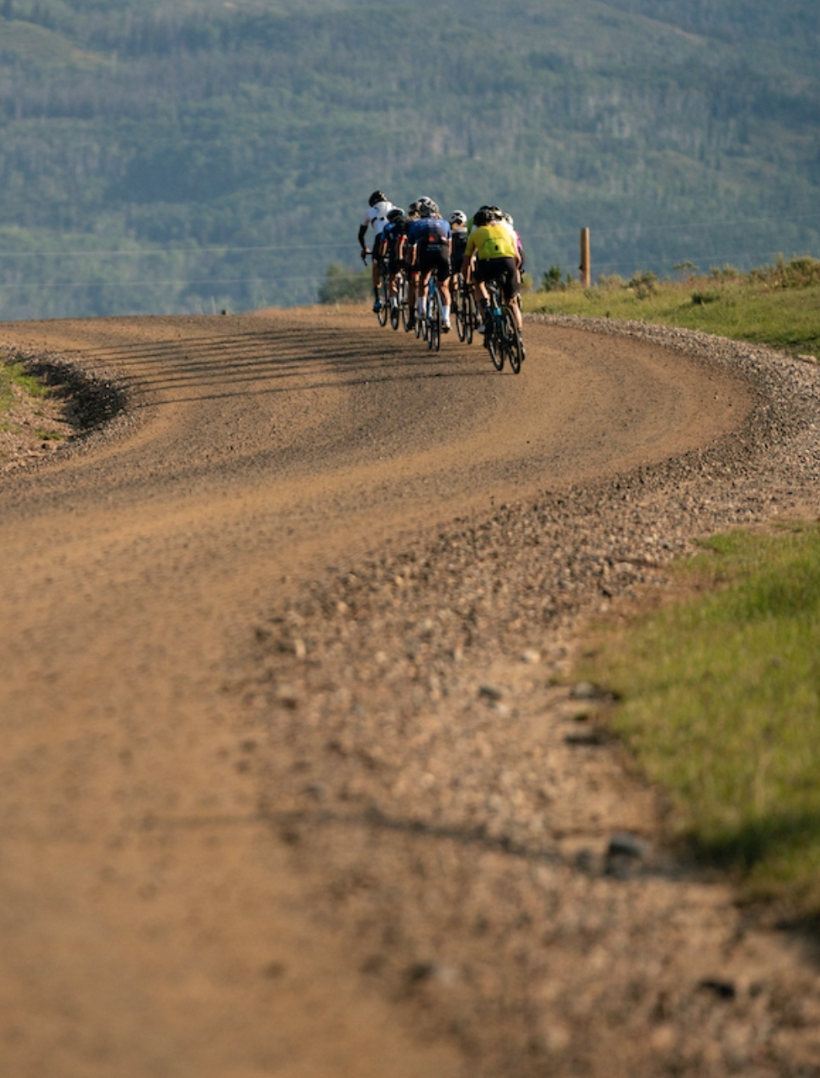 gravel cyclists at SBT GRVL Steamboat Springs