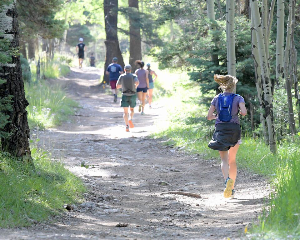 trail runners at enchanted forest trail races