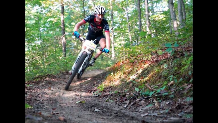 A rider turning a corner