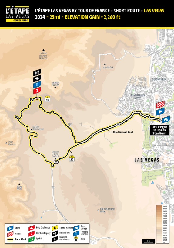 l'etape LV 25mi course map