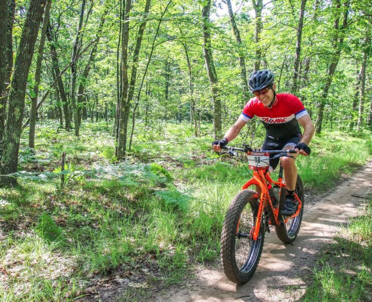 Rider in the Lumberjack 100