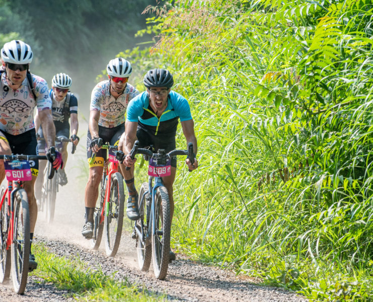gravel cyclists at dirty kitten gravel race