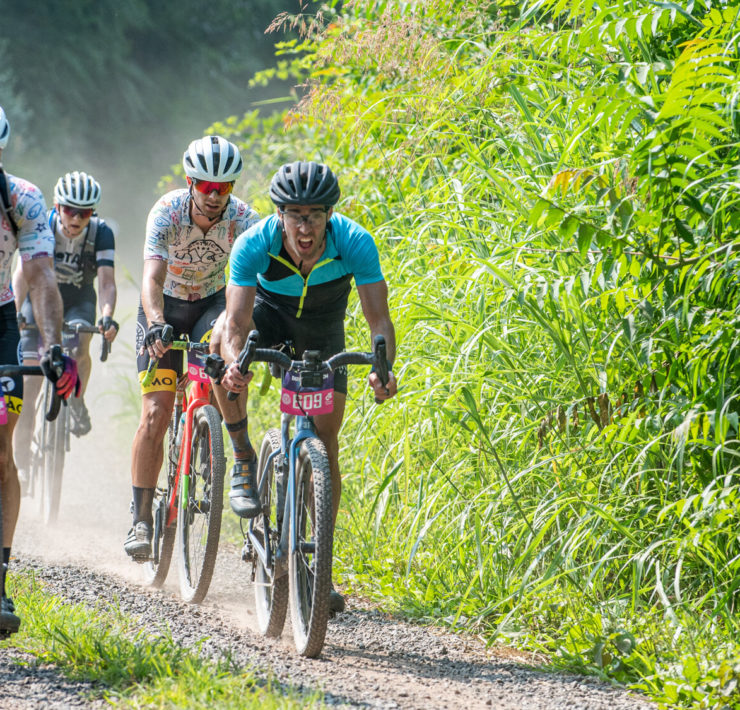 gravel cyclists at dirty kitten gravel race