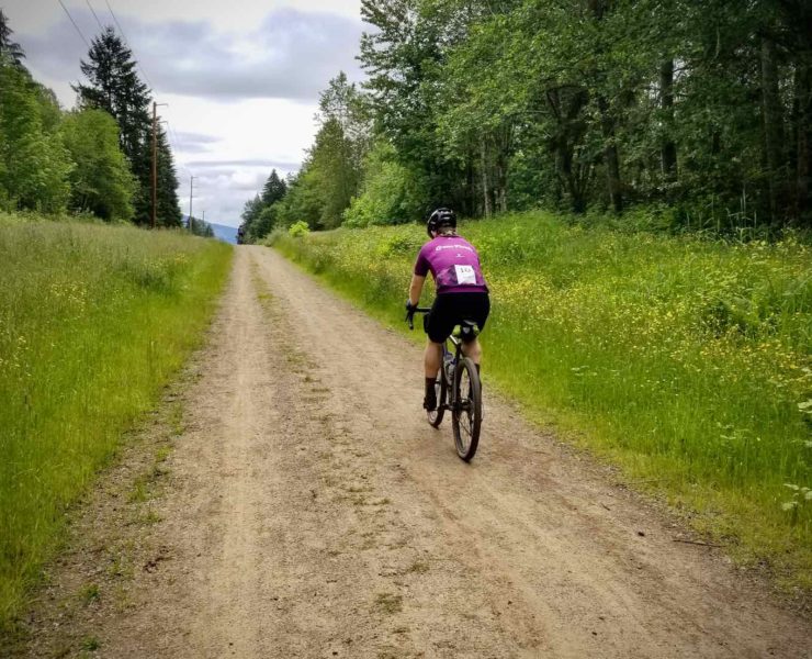 Solo Rider on dirt road in Pennsylvania