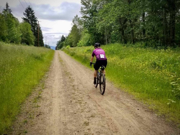 Solo Rider on dirt road in Pennsylvania