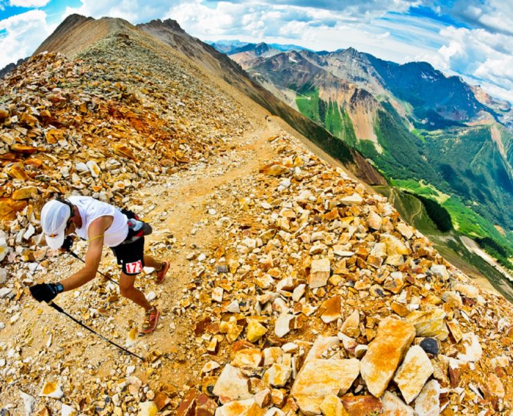 trail runner at hardrock 100 endurance race