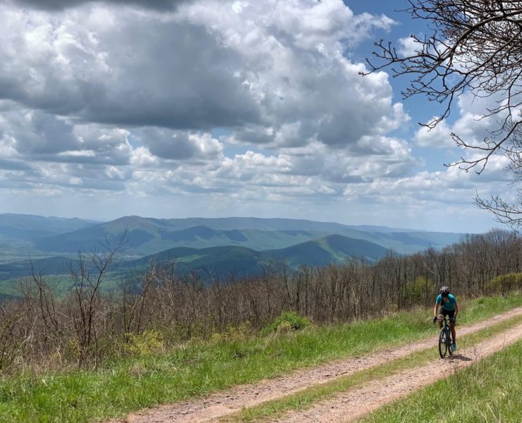 gravel cyclist at the appalachian journey