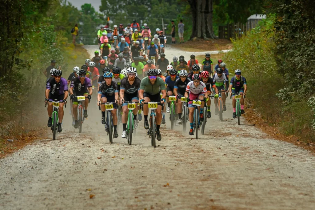 Riders in Greenwood Gravel Grinder