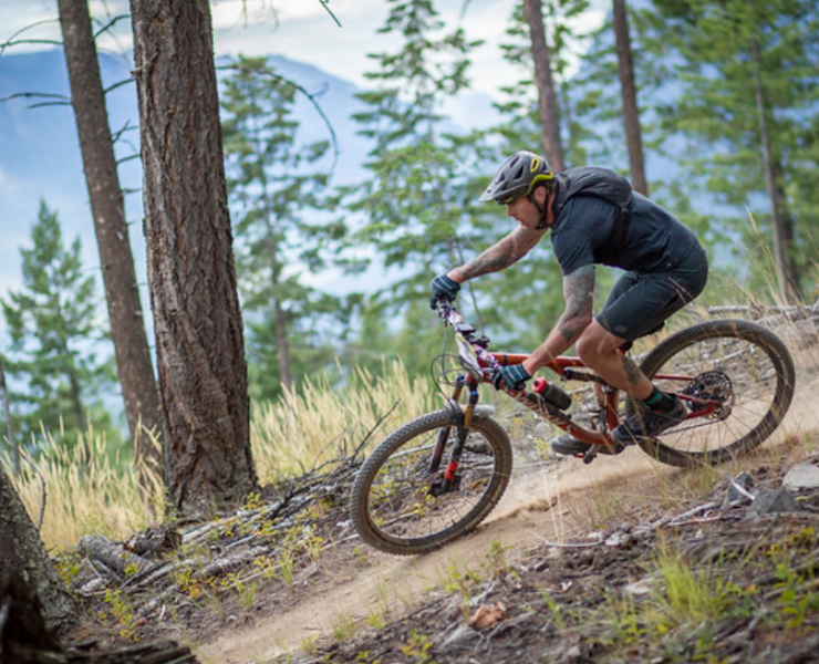 mountain biker at transrockies singletrack 6