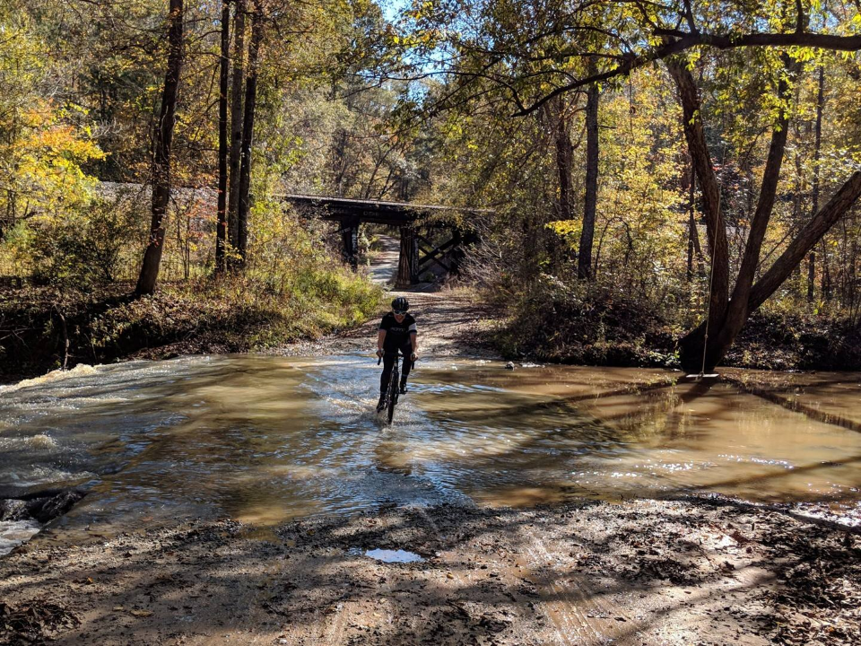 Rider in Greenwood Gravel Grinder