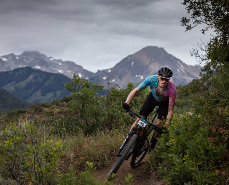 Solo Rider in the Aspen Snowmass 50 Event a best mountain bike event in the rockies
