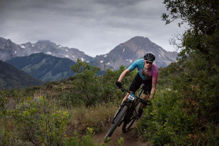 Solo Rider in the Aspen Snowmass 50 Event a best mountain bike event in the rockies
