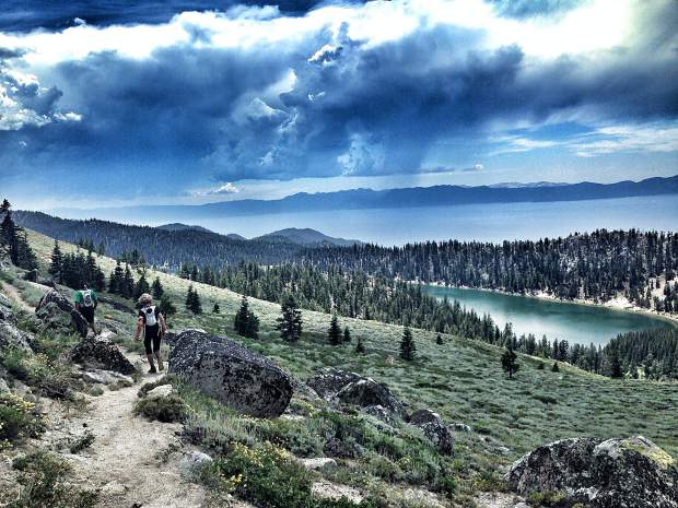 trail runner near lake tahoe