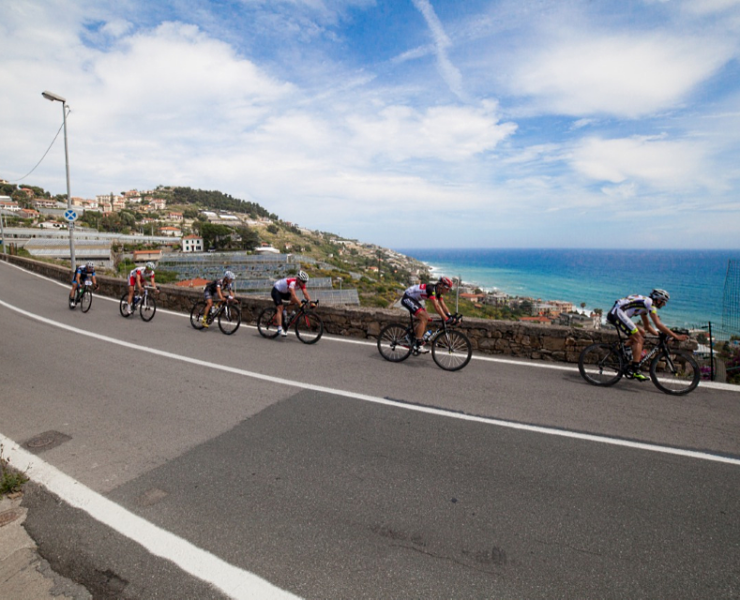 Riders in Gran Fondo Milano San Remo