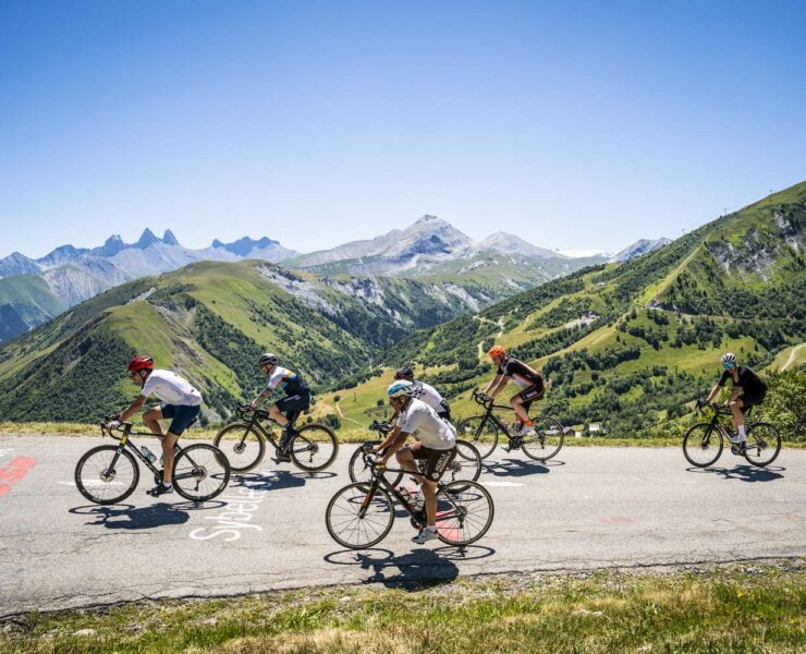 cyclists at l'etape du tour de france