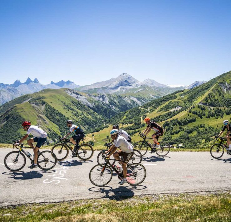 cyclists at l'etape du tour de france