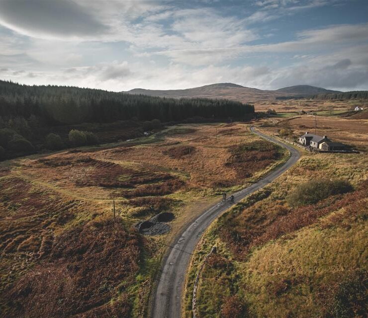 Panoramic shot of route of Raiders Gravel