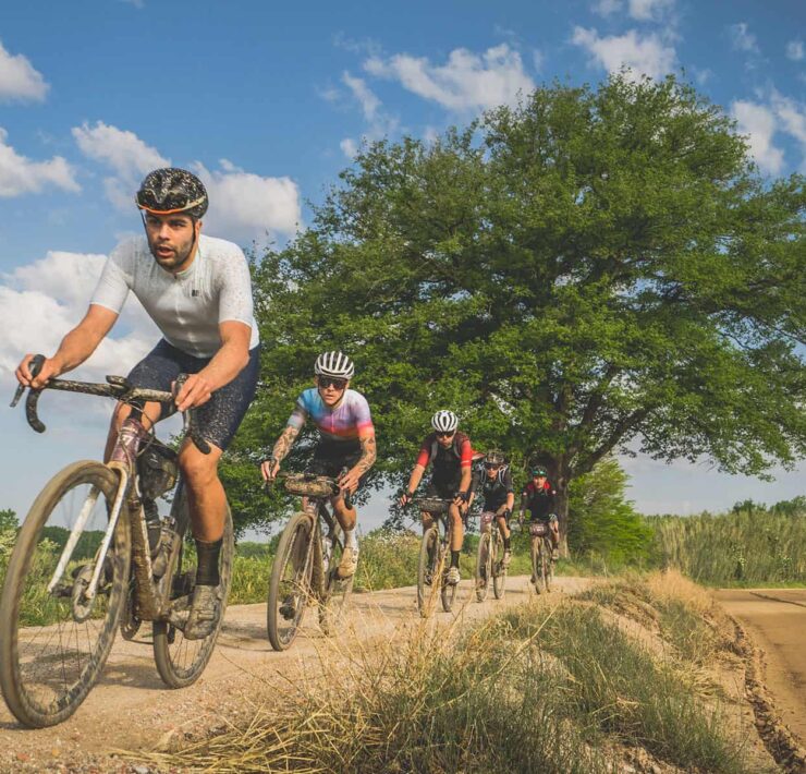 Traka Riders in a paceline