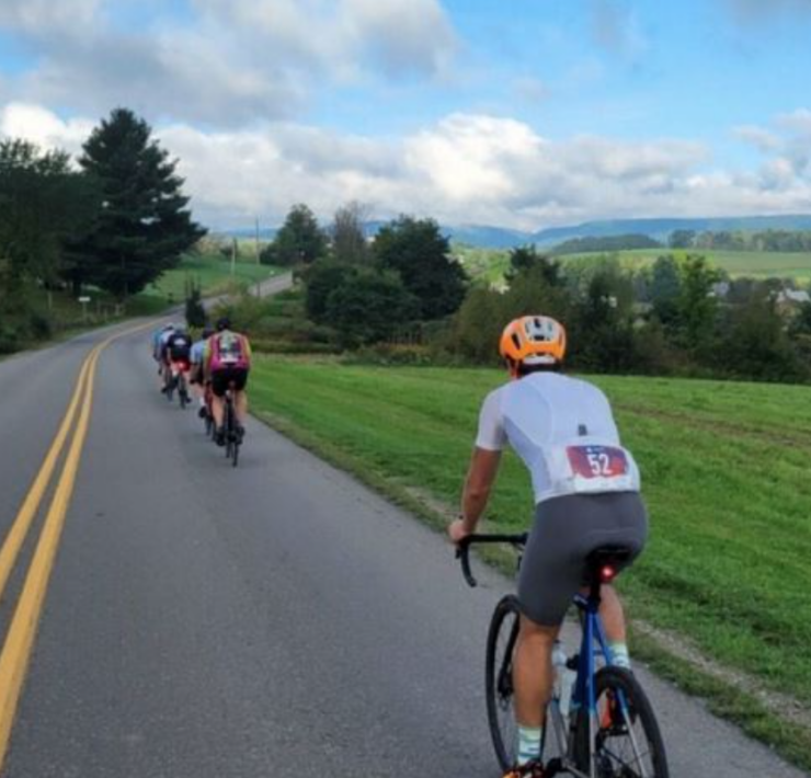 road cyclists in NE pennsylvania