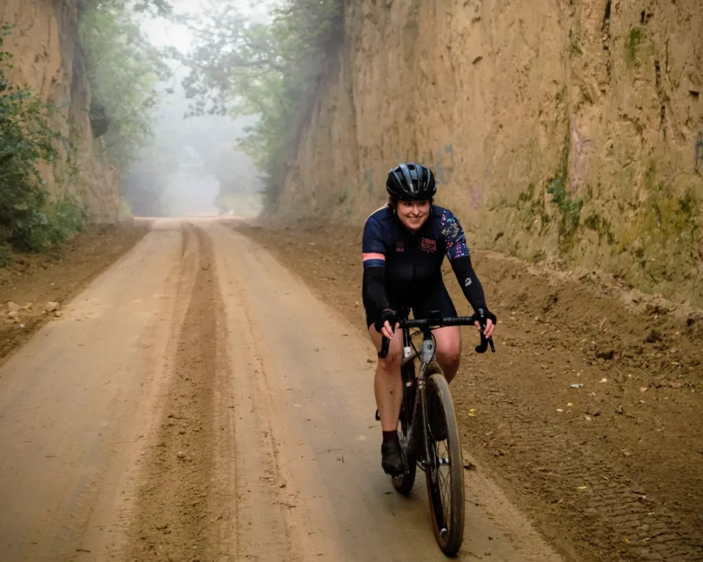 Happy rider on course of Glenwood Superbloom