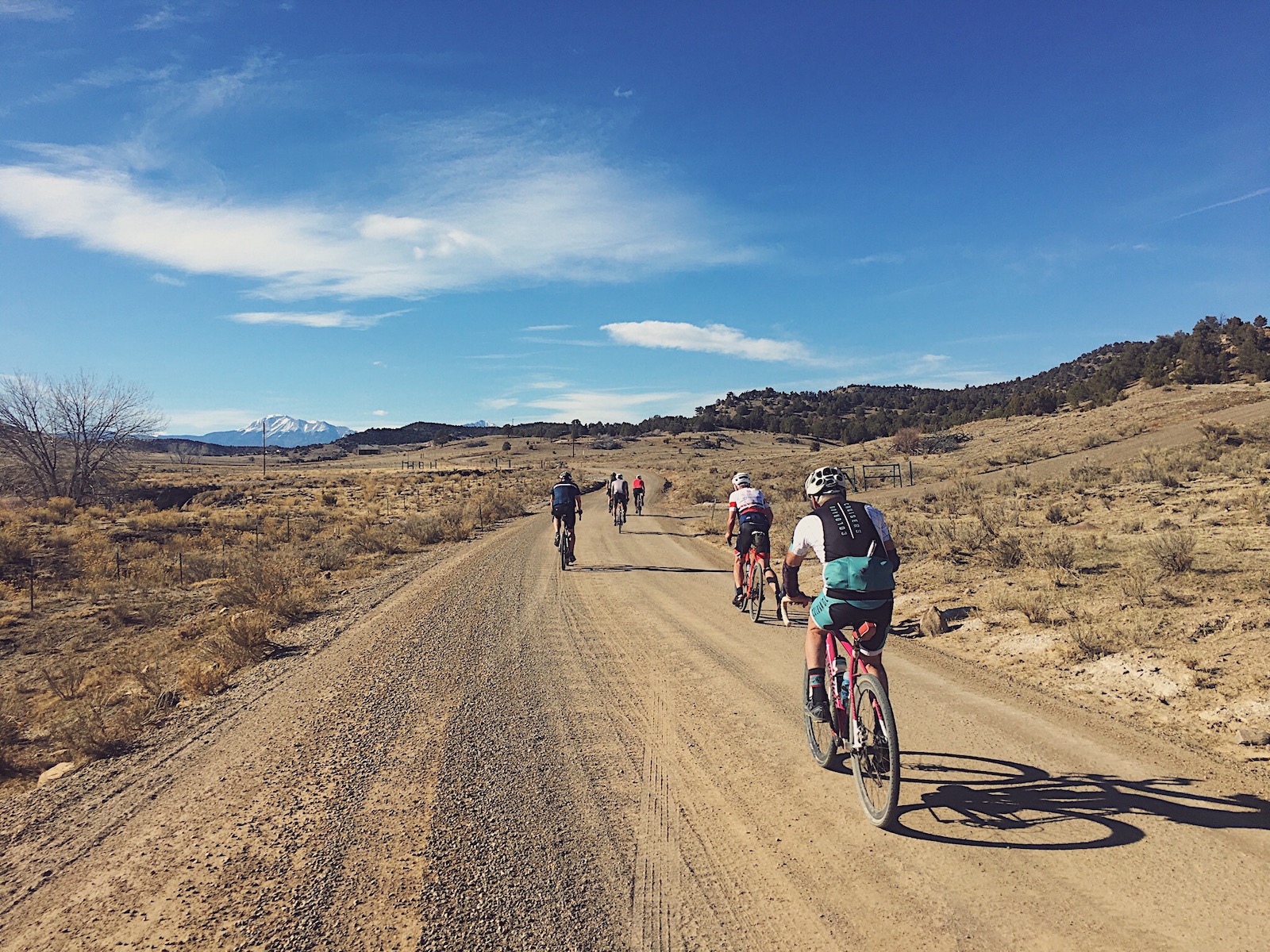 Riders on course in Fistful of Dirt Gravel
