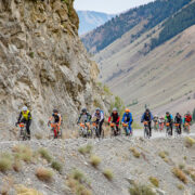 Riders on course in Rebecca's Private Idaho gravel grinder event