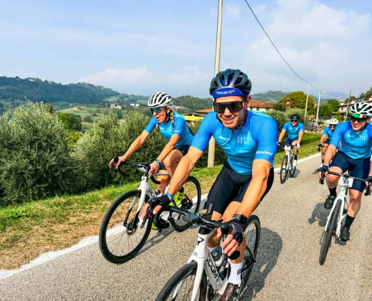 Happy VenetoGO riders on course