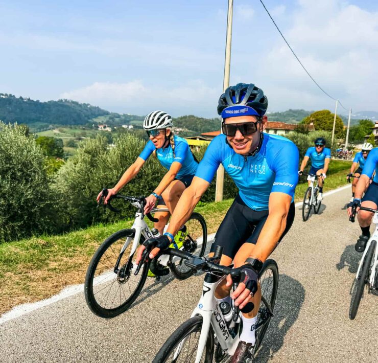 Happy VenetoGO riders on course