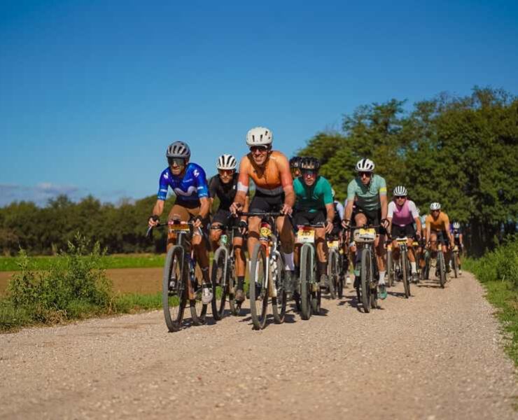 Contestants on course in Sea Otter Europe Girona