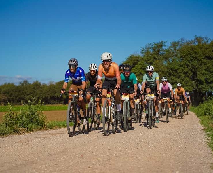 Contestants on course in Sea Otter Europe Girona