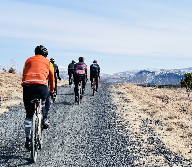 Riders on HRing route in Iceland