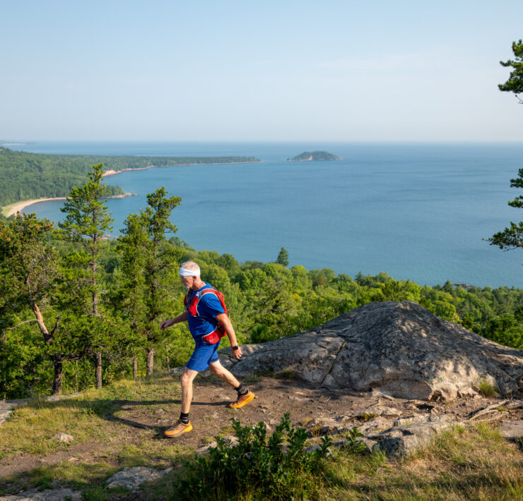 runner at Marquette Trail 50