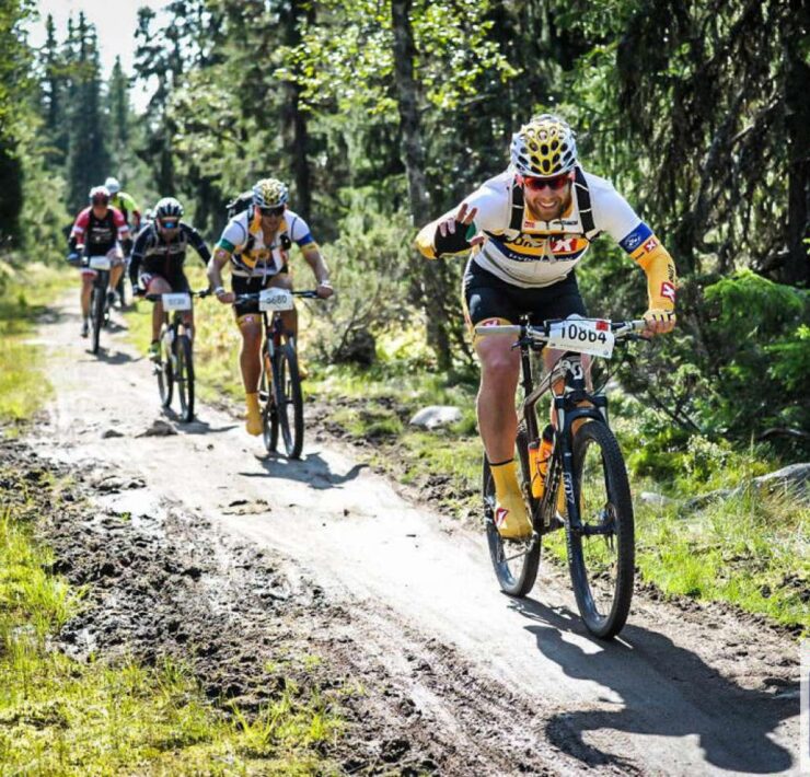 Riders on trail of Birken Cycle