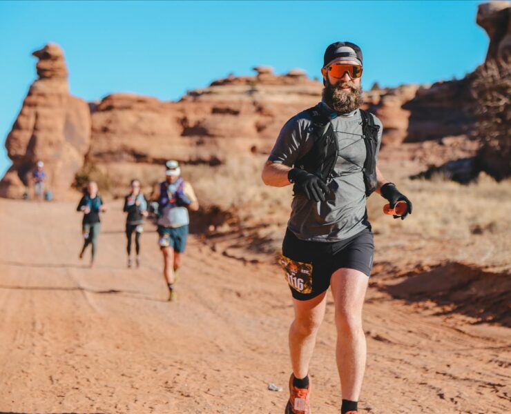 trail runners at moab's red hot ultra race event