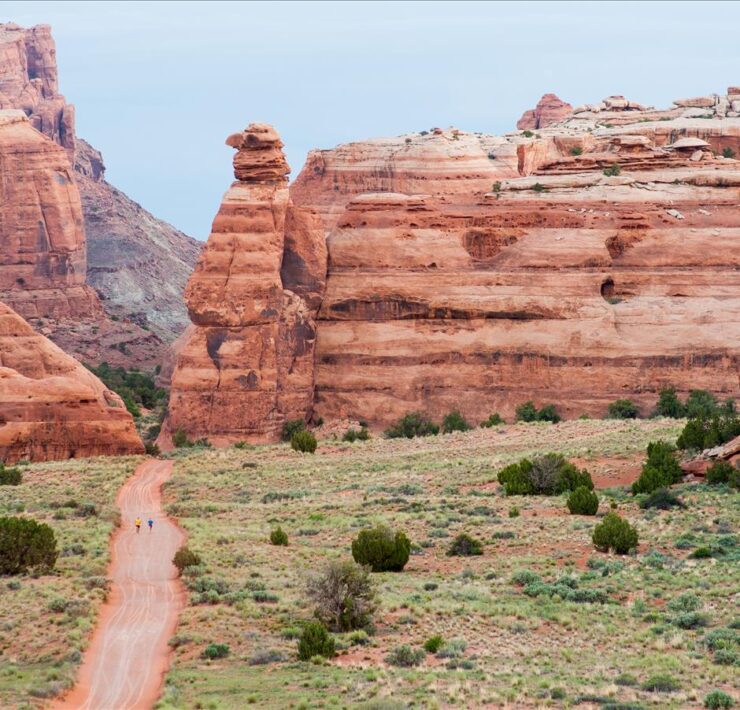 trail running scenery at dead horse ultra