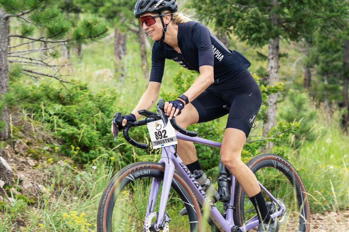 gravel cyclist at Ned Gravel