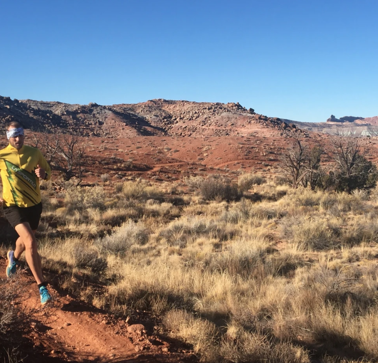 trail runner at Arches Ultra