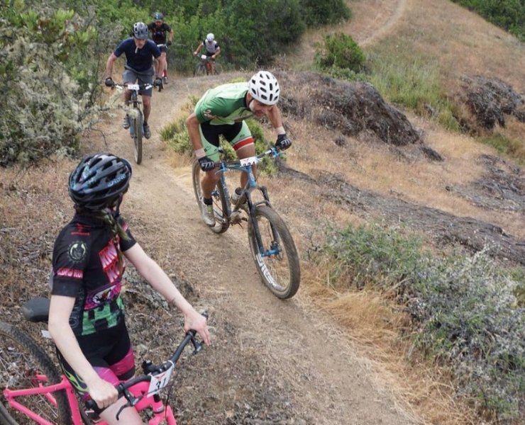 mountain bikers at Wente