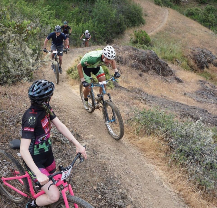 mountain bikers at Wente