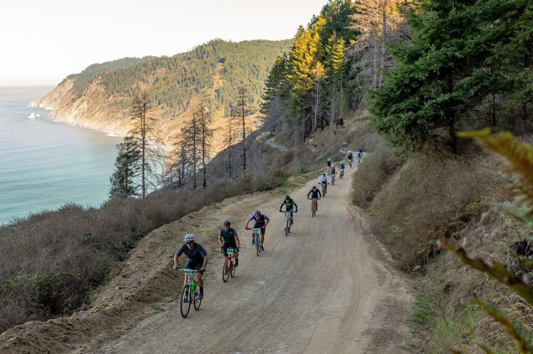 gravel cyclists at Ukiah-Mendo Gravel Epic