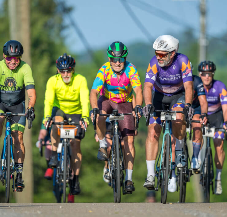 Riders on course of Pedal for Alzheimers charity event